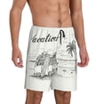 thumbnail image 2 of Fotbe Summer Vacation Scene With Camping Van Pantalones Cortos de Pijama para Hombre, Ropa de Dormir, Pantalones de Pijama Cortos para Hombre-XX-Large, 2 of 6