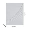 thumbnail image 3 of Blasgw Blue Non-Slip Stretchable Fitted Sheet for Double Bed, Single Piece Mattress Cover with Pocket Design Super Soft Sleeping Experience White, 3 of 8