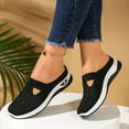 thumbnail image 5 of Mepaouo Women Orthopedic Mule Sneakers Woven Breathable Running Shoes Arch Support Walking Slides, 5 of 8