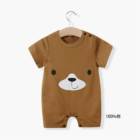 

Aayomet Baby Clothes Unisex Baby Short Sleeve Variety Onesies Bodysuits Short Sleeve White Coffee 6-12 Months