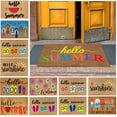 thumbnail image 6 of Jierger Summer Floor Mats Holiday Mats Welcome Door Mats Polyester Door Mat Beach Non Slip Floor Mat for Home Entrance, Outside Entry, Yard, Floor Summer Porch Decor 19.7 x 31.5 inch, 6 of 7