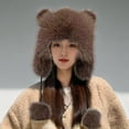 thumbnail image 2 of Gorro para el pelo de mujer para temporada de otoño e invierno, cálido y con protección para los oídos, Lei Feng, 2 of 5