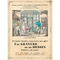 thumbnail image 2 of Anonymous 12x14 Black Ornate Wood Framed Double Matted Museum Art Print Titled: Van De Chambre De Chambre Union Des Editors and Merchants of Ancient and Modern Prints and Drawings Te Parjs (, 2 of 5