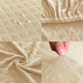 thumbnail image 2 of XINQIHANG Removable Computer Chair Slipcovers,Stretchable Chair Seat Cushion Protector,Elastic Office Chair Cover, for Computer,Desk,Office Hotel, Beige, 2 of 7