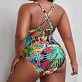 thumbnail image 4 of Delconic Plus Size Bikini Swimsuit for Women, Backless Sexy Bathing Suit, Slim Fit Swimwear, 4 of 4