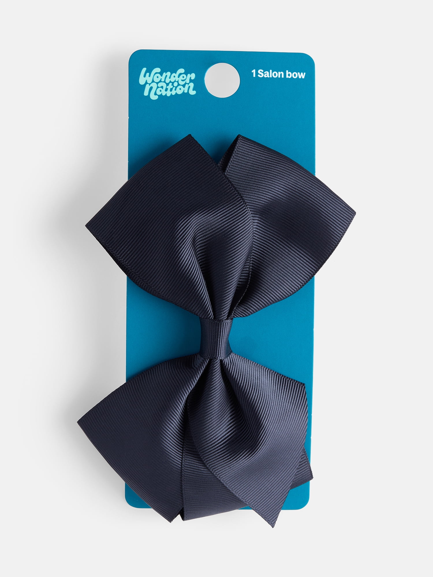 Wonder Nation Girls Large Hair Bow, Black