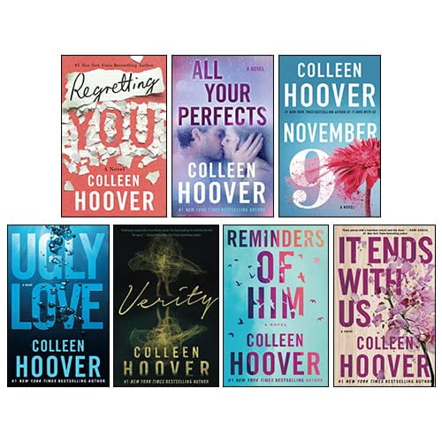 Pre-Owned It Ends With Us, Verity, Reminders of Him, Ugly Love, November 9, All Your Perfects, Regretting You 7 Books Collection Set By Colleen Hoover