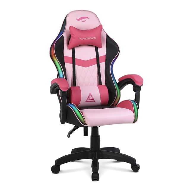 Silla Gamer Playfever Delta Luz Rgb Ergonomica Reclinable