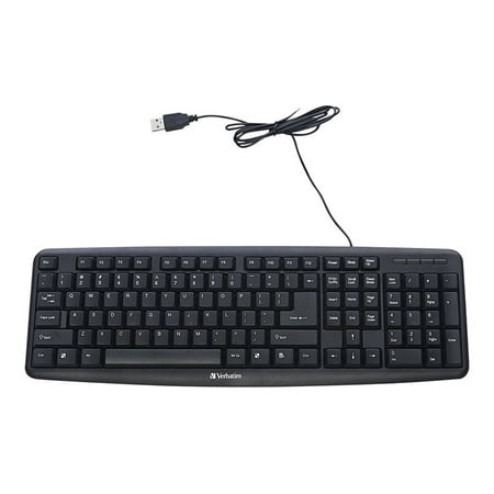 UPC: 0023942992011 | Verbatim Slimline Corded Usb Keyboard  Black