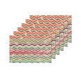 thumbnail image 4 of MKHERT Vintage Zigzag Aztec Placemats Table Mats for Dining Room Kitchen Table Decoration 12x18 inch,Set of 6, 4 of 4