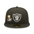 thumbnail image 2 of Men's New Era Black Las Vegas Raiders Crown 3x Super Bowl Champions 59FIFTY Fitted Hat, 2 of 6