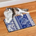 thumbnail image 2 of Chic Floral Paisley Pet Food Mat - Aesthetic Vintage Design, Eco-Friendly Waterproof Feeding Placemat, 2 of 7