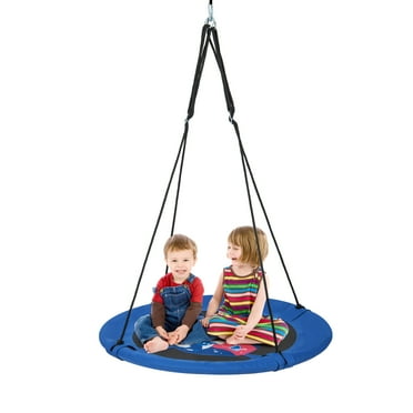 Infans 40" Saucer Tree Swing with Adjustable Hanging Ropes Necessary Hardware for Kids