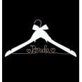 thumbnail image 4 of Ella Celebration Bride to Be Wedding Dress Hanger Wooden and Wire Hangers for Brides Gowns, Dresses (White with Light Gold and Bow), 4 of 6