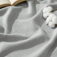 thumbnail image 1 of Manta Bedsure, 100% algodón, tamaño king, 275 x 230 cm, color gris, 1 of 6