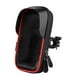 thumbnail image 4 of Soporte para teléfono de bicicleta, bolsa para ciclismo, pantalla táctil giratoria con funda para lluvia, bolsa impermeable para manillar de teléfono rojo y negro, 4 of 8
