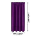 thumbnail image 3 of Wovilon Curtains Heat Insulation Energy Saving Bedroom And Kitchen Curtains Scandinavian Solid Colour Silk Curtains, 3 of 9