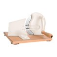 thumbnail image 2 of Luzkey Manual Bread Slicer Adjustable Width Portable Homemade Versatile Commercial Use with Scale Line Hand Crank Home Bread Slicer White, 2 of 8