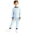 thumbnail image 5 of breaise Kids 2 Pieces Pajama Sets Cozy Cotton Stripe Pjs for Boys Girls Sleepwear, 5 of 6