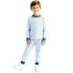 thumbnail image 5 of Conjuntos de blusas y camisas de cuello redondo y manga larga para niños, conjunto de pijama informal cálido de manga larga y pantalones largos para el hogar, conjunto de dos piezas para niños, conjun, 5 of 5