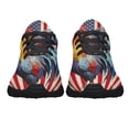 thumbnail image 5 of Patriotic Shoes Rooster American flag Print Sneakers Lightweight Comfortable Running Shoes for Men Women Black Size 3.5, 5 of 7
