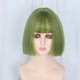 thumbnail image 2 of Peluca de cabello humano para mujeres Unique Bargains 12' Claro Verde Bob con gorra, 2 of 6