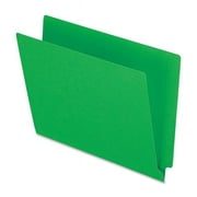 Esselte Corporation H110DGR Color End Tab Folders, Full Tab, Letter Size, Green, 100 per Box