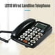 thumbnail image 4 of Teléfono de Teléfono fijo con cable de escritorio de Oficina Con Botones Grandes Llamadas Manos Libres Brillo de Pantalla Ajustable Blackus Línea Telefónica, 4 of 7