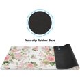 thumbnail image 2 of Pink Rose Floral Flower Large Gaming Mouse Pad Big Mousepad Mice Keyboard Mat with Non-Slip Rubber Base for Computer Laptop Home & Office, 31.5 X 11.8 inch, 2 of 6