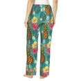thumbnail image 3 of Xecao Pineapple Women's Straight Lounge Pajama Pants: The Epitome of Relaxed Sleepwear, 3 of 9
