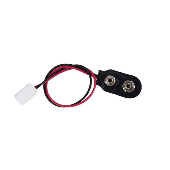 Miniature 9V Battery Connector w/ Wire and Single Receptacle LA005