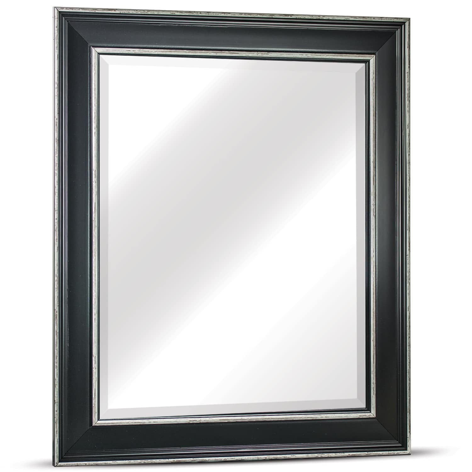 Camden Black Antiqued Wall Vanity Mirror - Walmart.com