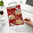 thumbnail image 5 of GZHJMY Japanese Crane Bird Cherry Blossom Flower Acrylic Clipboard Letter Size 9" x 12.5" Decorative Clipboard with Low Profile Silver Metal Clip for Office School Student Whiteboard Clipboards, 5 of 7