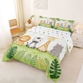 thumbnail image 2 of Manfei Kawaii Giraffe Full Size Comforter Sets,Cute Zebra Bedding Comforter Set,White,Polkadot Reversible,3 Pieces,1 Comforter and 2 Pillowcases, 2 of 7