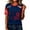 Dark Blue, variant on Kixjoy Womens Soccer Jersey Crew Neck Short Sleeve USA Flag Graphic Country Pride Match Day National Supporter Shirts, Khaki S
