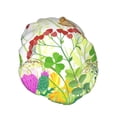 thumbnail image 2 of Balery Plants And Insects Shower Caps, Double Layer Waterproof Shower Cap, Double Layers Reusable Shower Cap With Soft Comfortable For Long Thick Hair Soft Bath Shower Hair Caps, 2 of 9