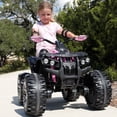 thumbnail image 4 of 24 Volt ATV for Kids, Joyracer 4 Wheeler for Kids, 4WD Power Car Wheels with 800W Motor, Bluetooth/MP3, Horn, Music, LED for Big Kids Gift, Pink, 4 of 9