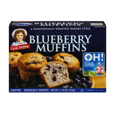 Little Debbie Blueberry Muffins - 6 CT - Walmart.com