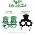 thumbnail image 6 of St. Patrick's Day Glasses Irish Green Glitter Eyeglasses Shamrock Leprechaun Hat Eyewear St. Patrick's Day Party Favors Decoration for Kids and Adults Cute Funnyn Photo Props, 6 of 7