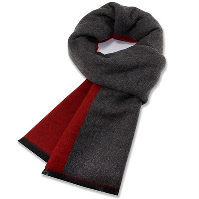 Bufanda larga y suave de invierno para hombre, bufanda con borlas a cuadros, bufandas clásicas suaves para clima frío, bufanda tipo manta navideña, regalos