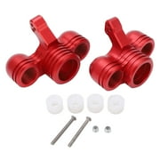 2024 1 Pair Front Steering Knuckle Aluminum Alloy RC Car Upgrade Parts for KRATON 8S Outcast 8S 1/5 RC Car Red