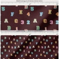 thumbnail image 2 of Soimoi Cotton Poplin Fabric Numbers & Alphabets Text Print Sewing Fabric Yard 56 Inch Wide, 2 of 7