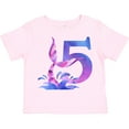 thumbnail image 3 of Inktastic 5th Birthday Mermaid Tail Boys or Girls Toddler T-Shirt, 3 of 5