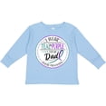 thumbnail image 3 of Inktastic Suicide Prevention- I Wear Teal and Purple for My Dad Boys or Girls Long Sleeve Toddler T-Shirt, 3 of 5