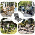 thumbnail image 5 of Eurhowing One-Piece Outdoor Rocking Chair Cushion, Waterproof Non-Slip High-Back Seat Pad with Ties, Patio Cushions for Garden, Lawn Furniture, 42x21x3 Inch, Gray, 1 Pack, 5 of 11