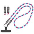 thumbnail image 1 of EZLIFE Cable de carga con cordón para teléfono 2 en 1, cable de carga USB C, cuerda gruesa de 240 W, A1U4, 1 of 7