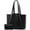 Black, variant on Lovevook Handbag Purses for Women,Large Work Tote Bag Briefcase Shoulder Bag for Women Fit 15.6 Inch Laptop with Clutch Bag