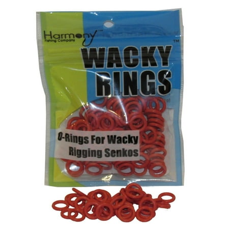 REACTION RED O-Rings For Wacky Rigging Senko Worms (100 pcs - 4&5