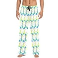 thumbnail image 2 of Cute cats sunny rain clouds Men's Pajama Pants Ultra Bottoms Sleepwear Bottom Pants with Pocket Drawstring, 2 of 5