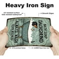 thumbnail image 2 of Vintage Metal Dachshund Bath Soap Tin Sign Bathroom Funny Art Plaque Poster Retro Metal Wall Decorative Tin Signs, 2 of 6